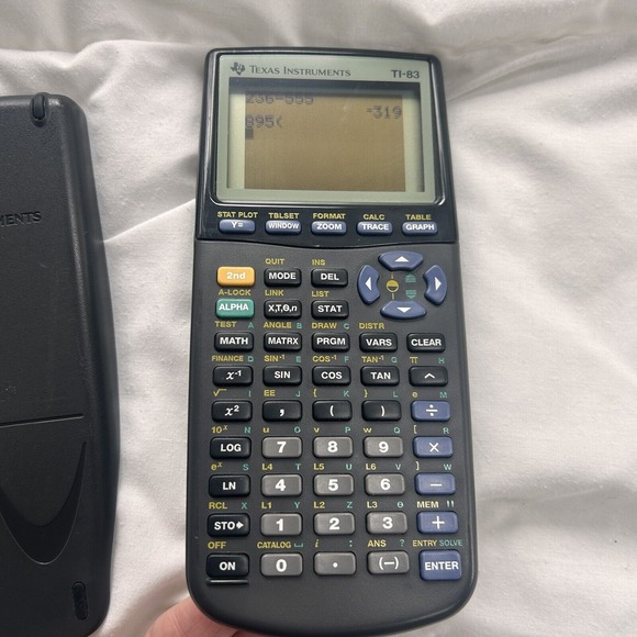 Texas Instruments TI-83 Plus Graphing Calculator Gray Tested Working Has‎ Cover - Picture 2 of 7